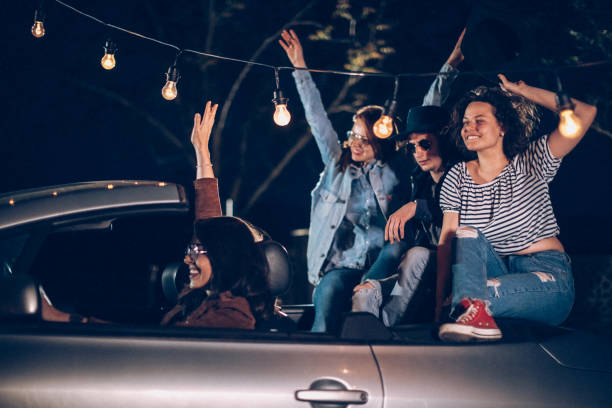 istock Party in convertible 953641866