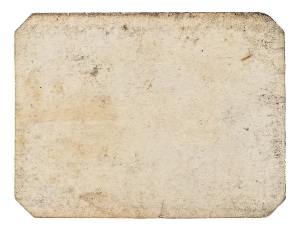 istock Used paper sheet isolated white background texture 953643176