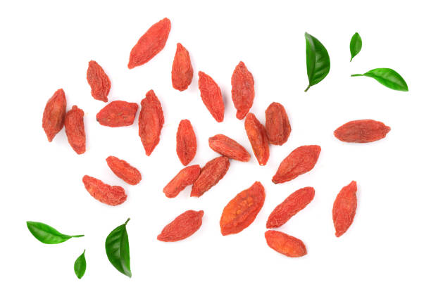istock Dried goji berries Isolated on white background 953651162