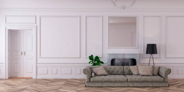 istock Living room with sofa, decoration and copy space 953656788