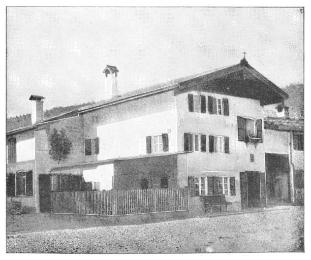 istock Bavarian Architecture in Oberammergau, Germany - 19th Century 953664520