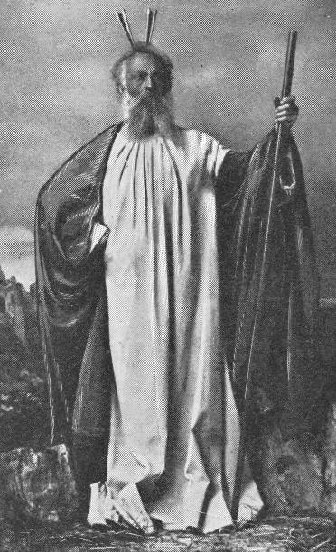 istock Actor Portraying Moses at Passion Play in Oberammergau, Germany - 19th Century 953664894