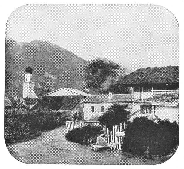 istock Oberammergau Church in Oberammergau, Germany - 19th Century 953664998