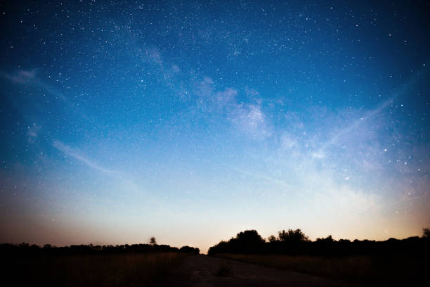 istock Vibrant night sky with stars and nebula and galaxy. Deep sky astrophoto 953679404