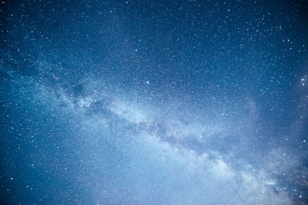 istock Vibrant night sky with stars and nebula and galaxy. Deep sky astrophoto 953682100