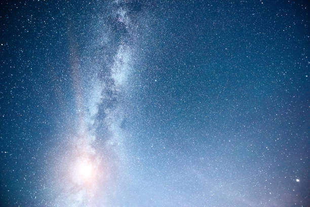istock Vibrant night sky with stars and nebula and galaxy. Deep sky astrophoto 953683068