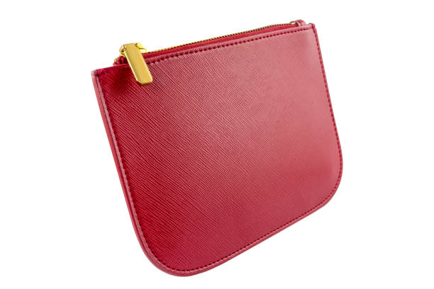 istock Leather woman wallet isolated on white background 953687326