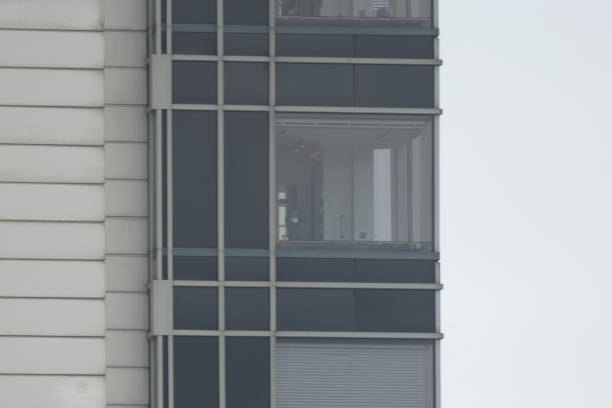 istock Wall of modern apartment building close up 953690976
