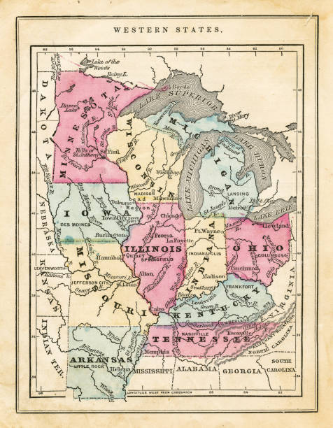 istock Map of USA western states 1871 953695554