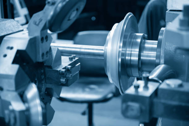 istock The  CNC  spinning machine forming the aluminum plate 953698680