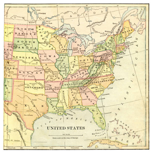 istock Map of the United States 1897 953699058