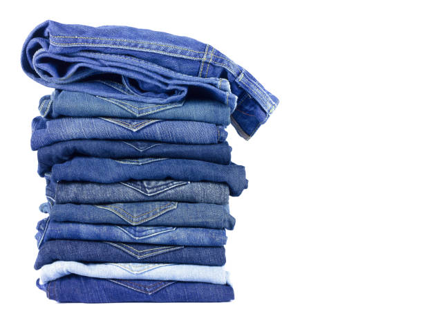 istock jeans denim isolated on white background. 953699432