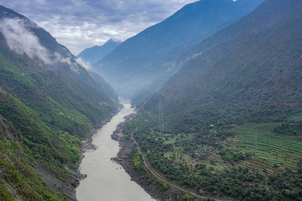 istock A river running between a valley on the way from Islamabad to Gilglit 953699548