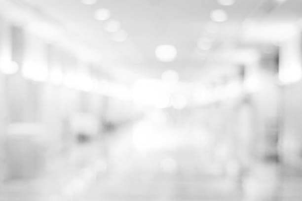 istock Blurred background, Blur store with bokeh light background, black and white 953701906