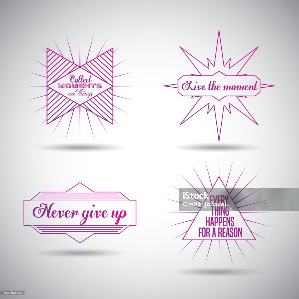 Message Creative Design Motivational Message Design Stock Illustration - Download Image Now ...