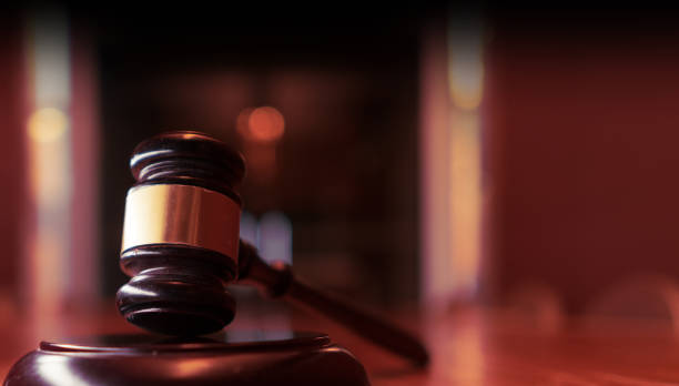 Legal law concept image Legal law concept image gavel on desk in office magistrates court stock pictures, royalty-free photos & images