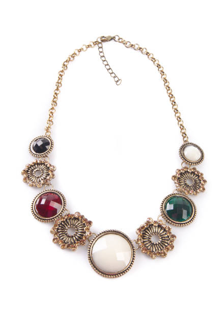 istock retro antiques pendant with stone (isolated on a white) 953714702