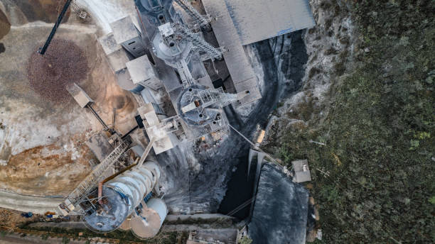 istock aerial view of construction material factory 953715160