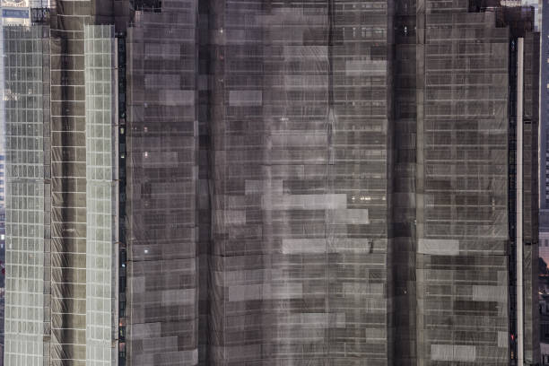 istock Scaffolding in a construction site in the evening 953715288