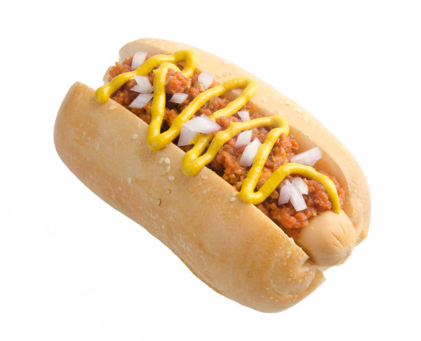 istock Hot dog on the white background 953717806