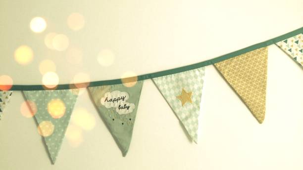 istock Baby room decoration flags 953719426