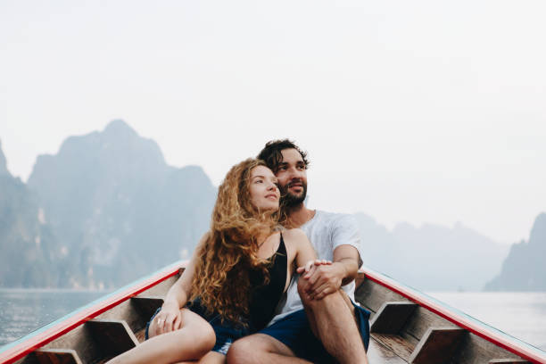 istock Couple boating on a quiet lake 953721642