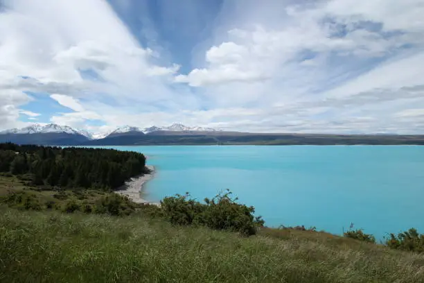 Emerald, beautiful, Lake Pukaki, Pukaki, New Zealand