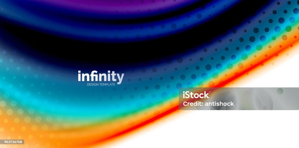 Mixed Color Wave Background Vector 3d Fluid Colors Wave Background Flowing Abstract Shape With ...