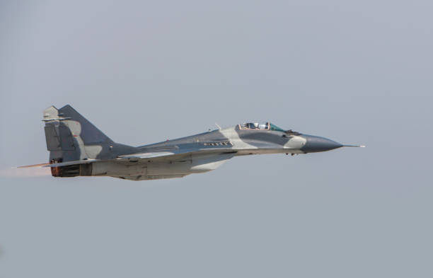 istock MiG-29 Fulcrum fighter aircraft taking off 953728208