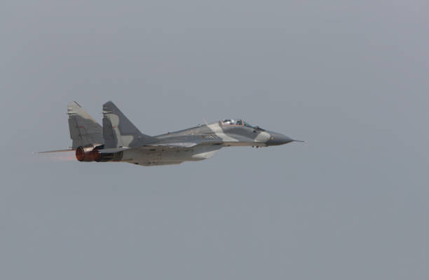 istock MiG-29 Fulcrum fighter aircraft taking off 953728212