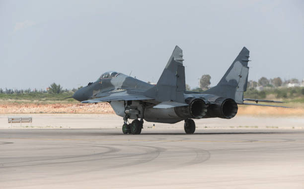 istock MiG-29 Fulcrum fighter jet preparing for flight 953728484