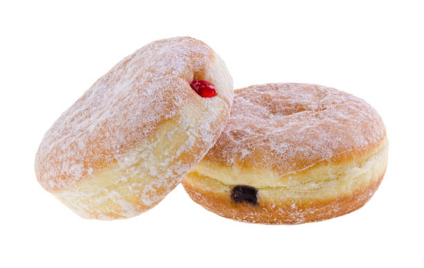 istock donut. jelly filled doughnuts on a background 953731944