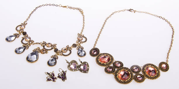 istock necklace, necklace on the background. 953732490