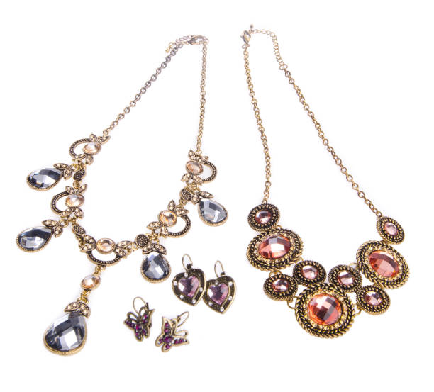 istock necklace, necklace on the background. 953732500