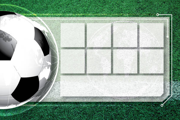 istock Background soccer football Competition schedule. 953741448