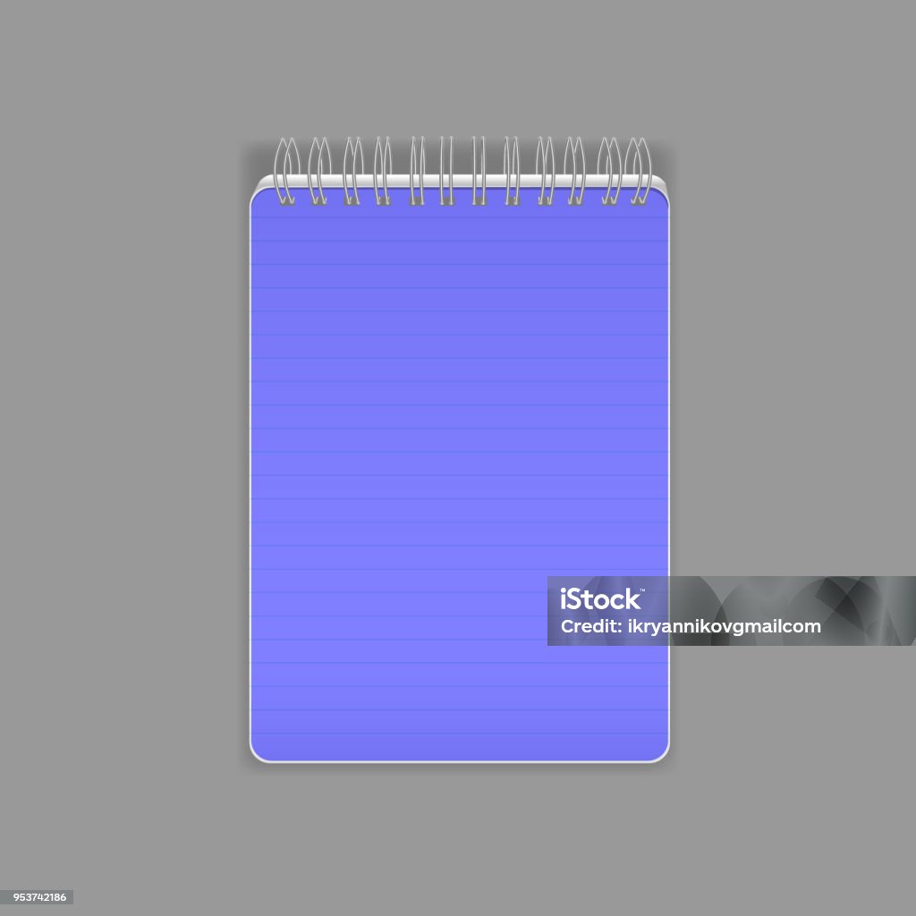 Spring Notebook Empty Template Layout Beautiful Realistic Notebook Empty Flipchart With A ...