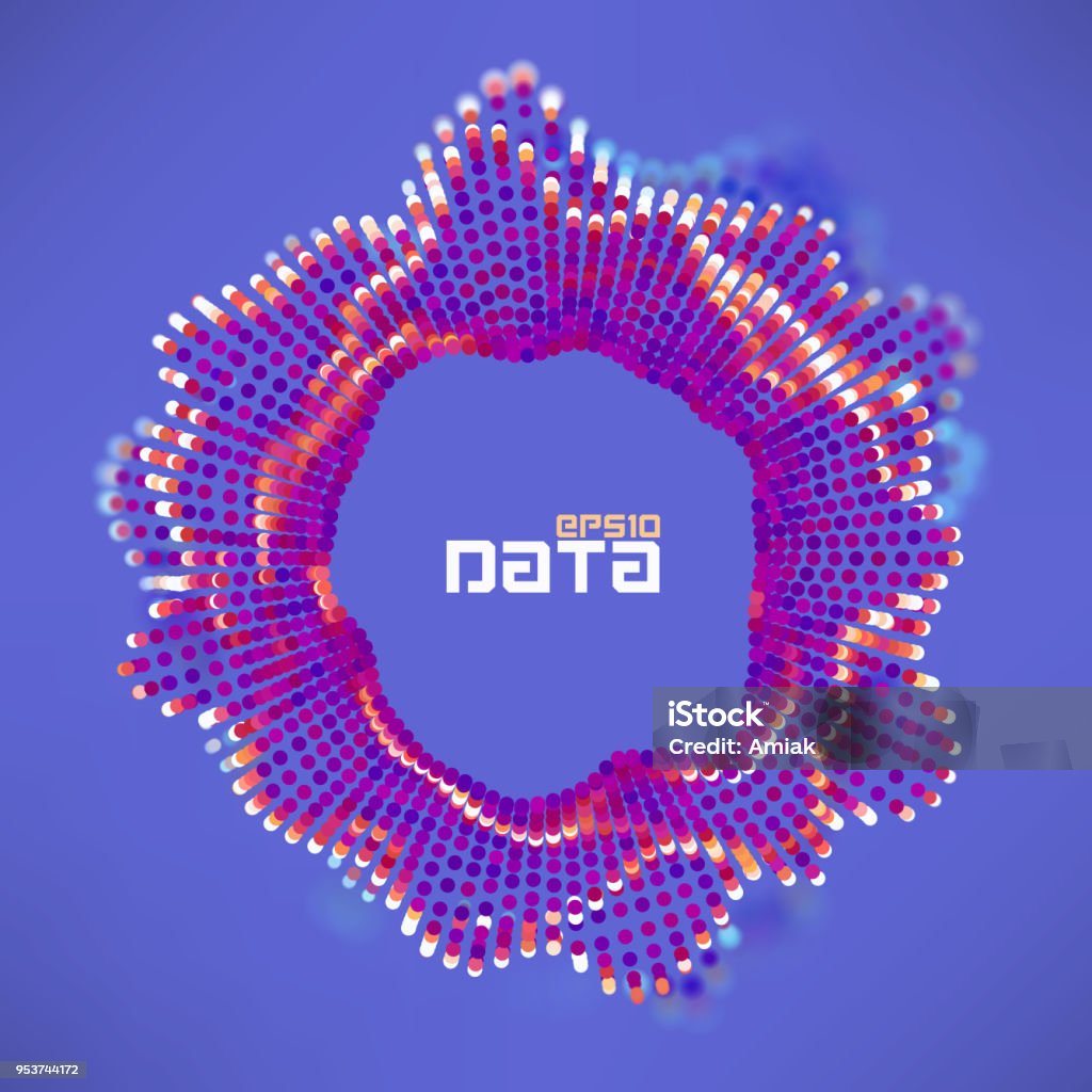 Wave Visualisation Particles Abstract Data Sphere Turbulence Wave Particles Flow Science Futuristic ...