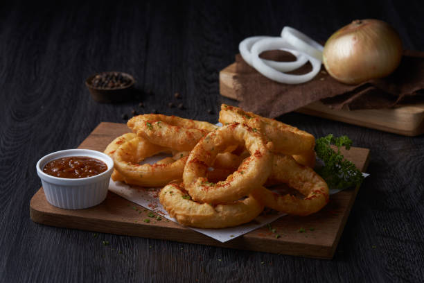 Appetizer Food A series appetizer food in mixed styles. ONION RINGS stock pictures, royalty-free photos & images