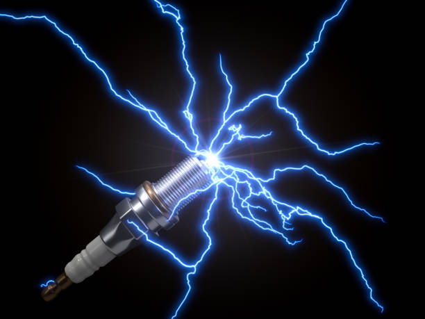 istock automotive spark plug. 3d illustration 953748930