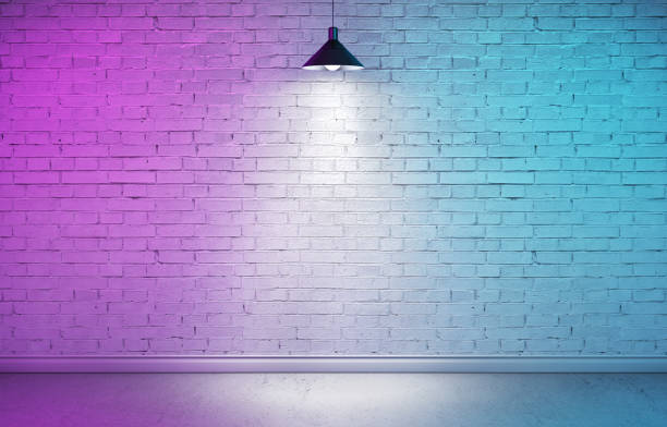 istock Underground showroom with colorful double light 953753138