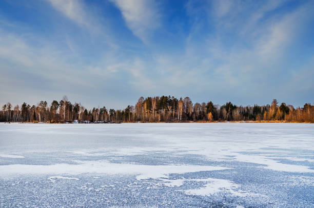 istock Frozen pond in late autumn 953753172