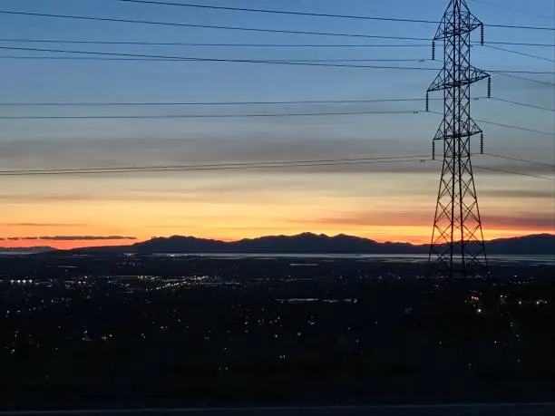 Beautiful scenery overlooking Ogden in the Spring