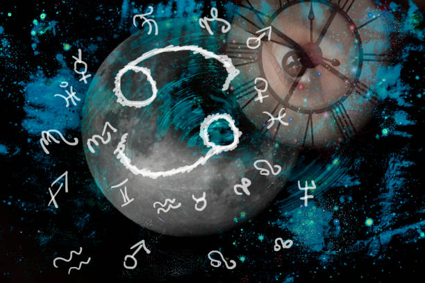 istock Space and astrology, zodiac sign cancer 953772200