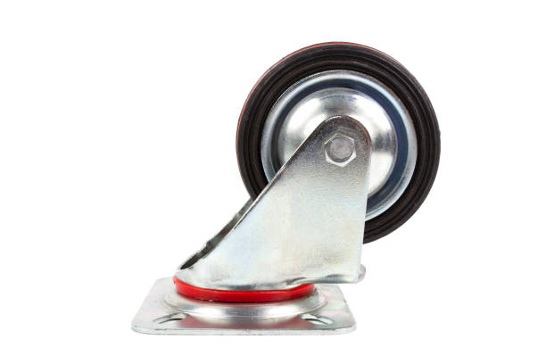 istock Industrial trolley single Swivel Rubber Caster Wheels. 953772290