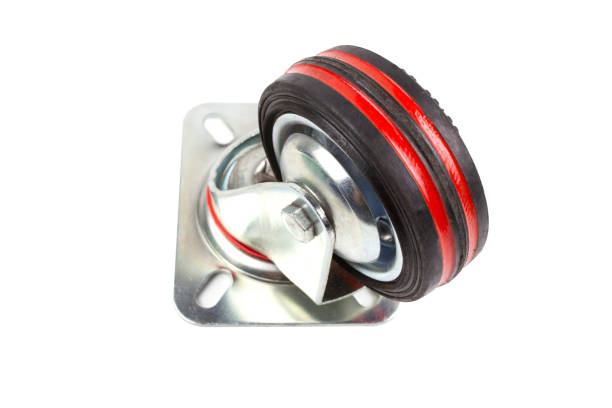 istock Industrial trolley single Swivel Rubber Caster Wheels. 953772326