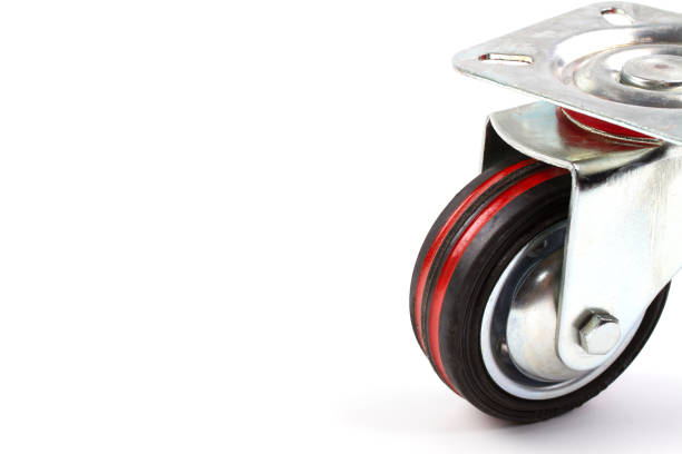 istock Industrial trolley single Swivel Rubber Caster Wheels. 953772360