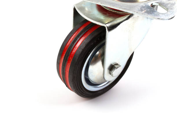 istock Industrial trolley single Swivel Rubber Caster Wheels. 953772368