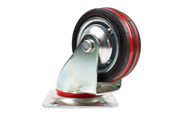 istock Industrial trolley single Swivel Rubber Caster Wheels. 953772378