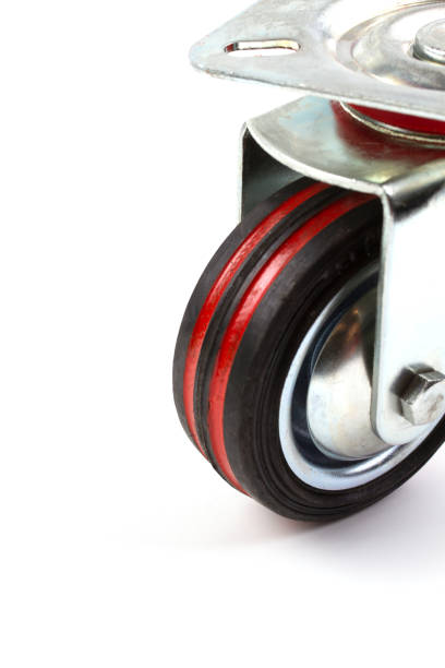 istock Industrial trolley single Swivel Rubber Caster Wheels. 953772388