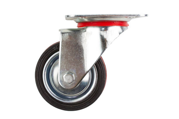 Industrial trolley single Swivel Rubber Caster Wheels.